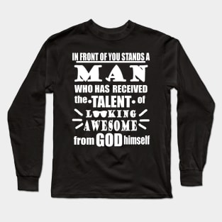 Father's Day Single Man Gift Father's Day Gift Long Sleeve T-Shirt